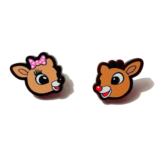 Rudolph & Clarice Matte Post Earrings