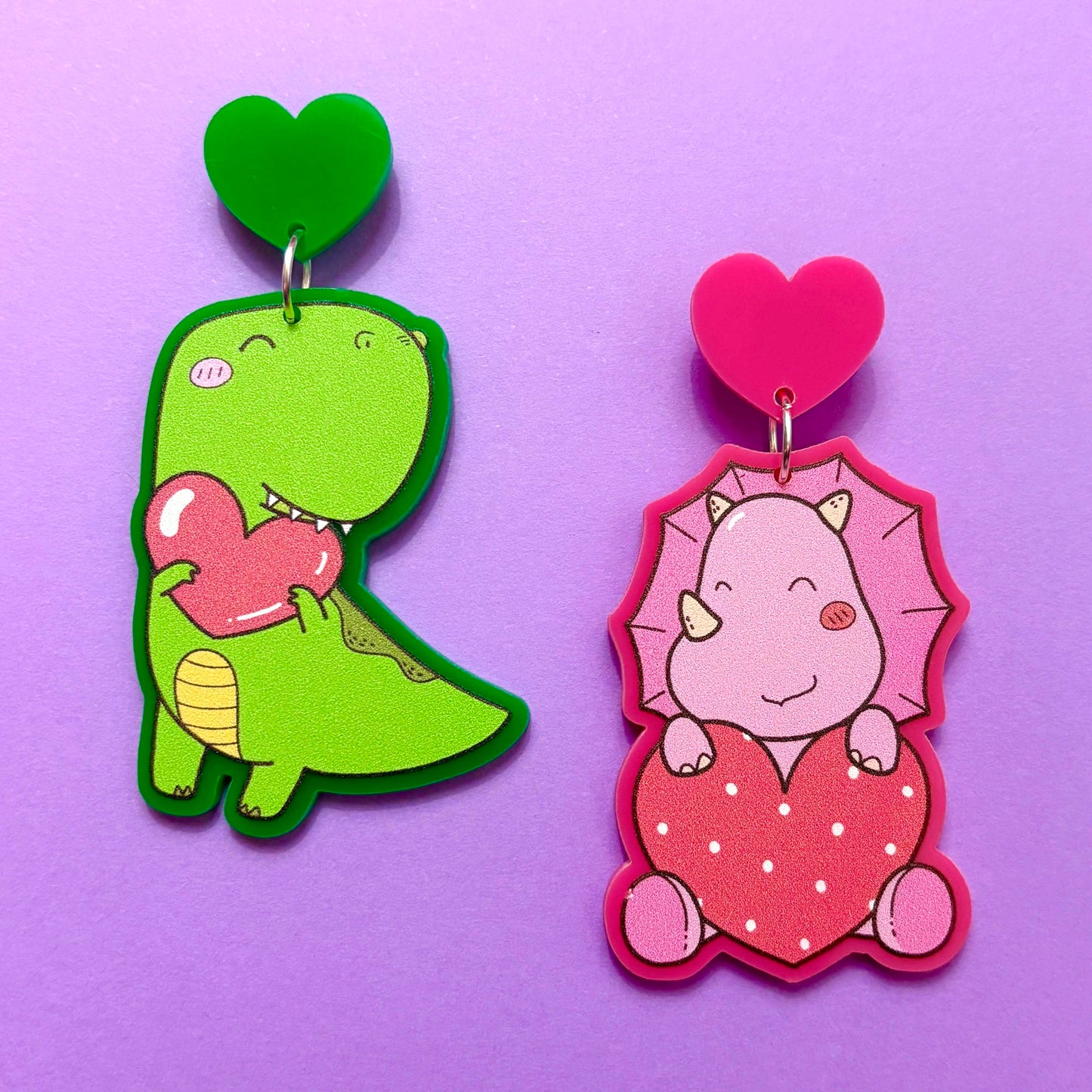 Sweetheart Dinos Drop Earrings