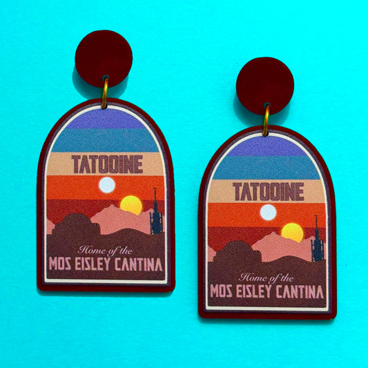 Desert Planet Drop Earrings
