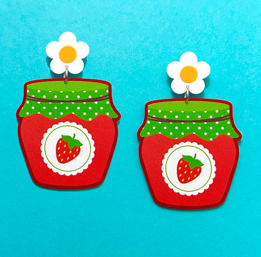 Strawberry Jam Drop Earrings