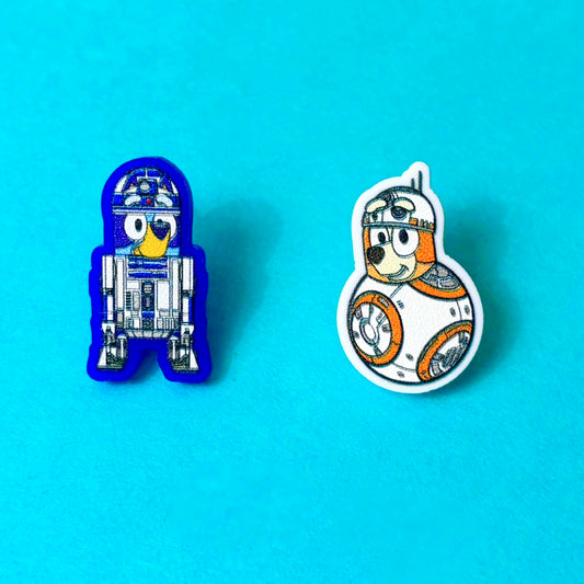 Droid Heeler Sisters Post Earrings