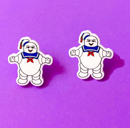 Stay Puft Post Earrings