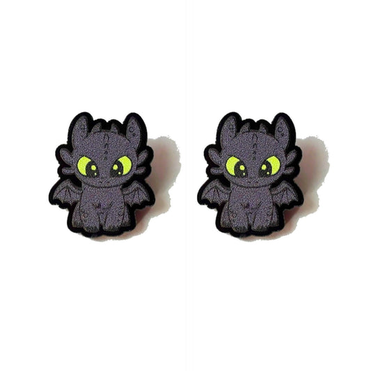 Toothless Post Earrings