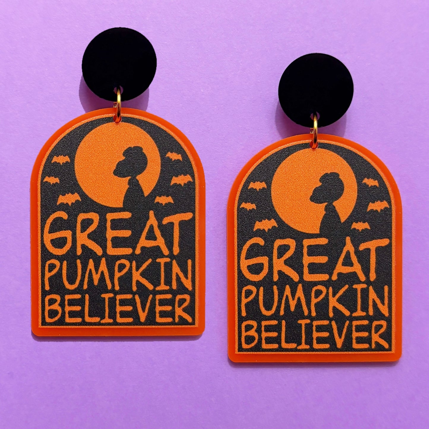 Great Pumpkin Believer Drop Earrings