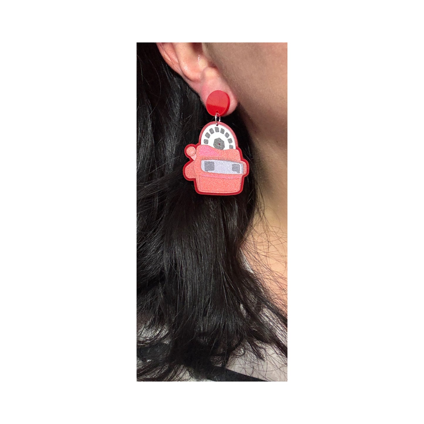 80s Viewfinder Drop Earrings