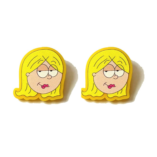 Lizzie Eye Roll Post Earrings