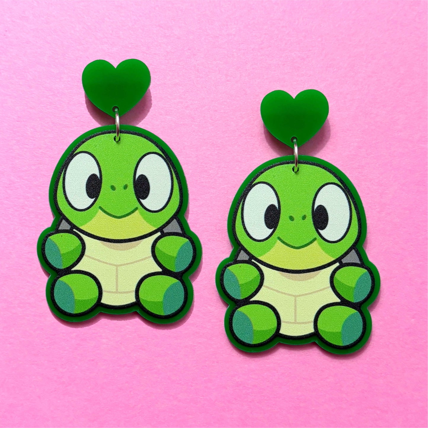 Turtle Boy Drop Earrings