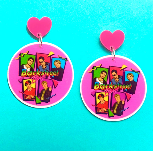 Backstreet Boys Acrylic Drop Earrings