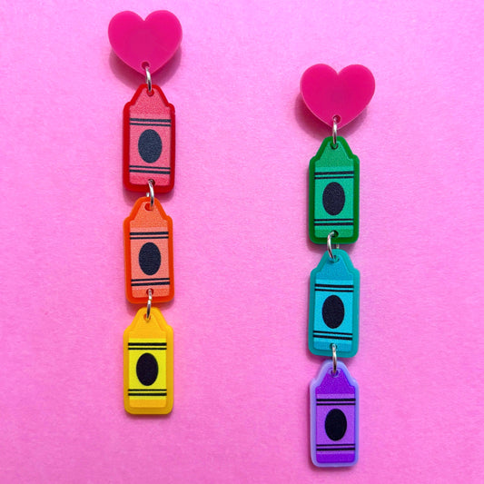 Crayons Tiered Drop Earrings
