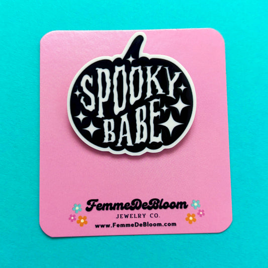 FREE GIFT - Spooky Babe Pumpkin Pin