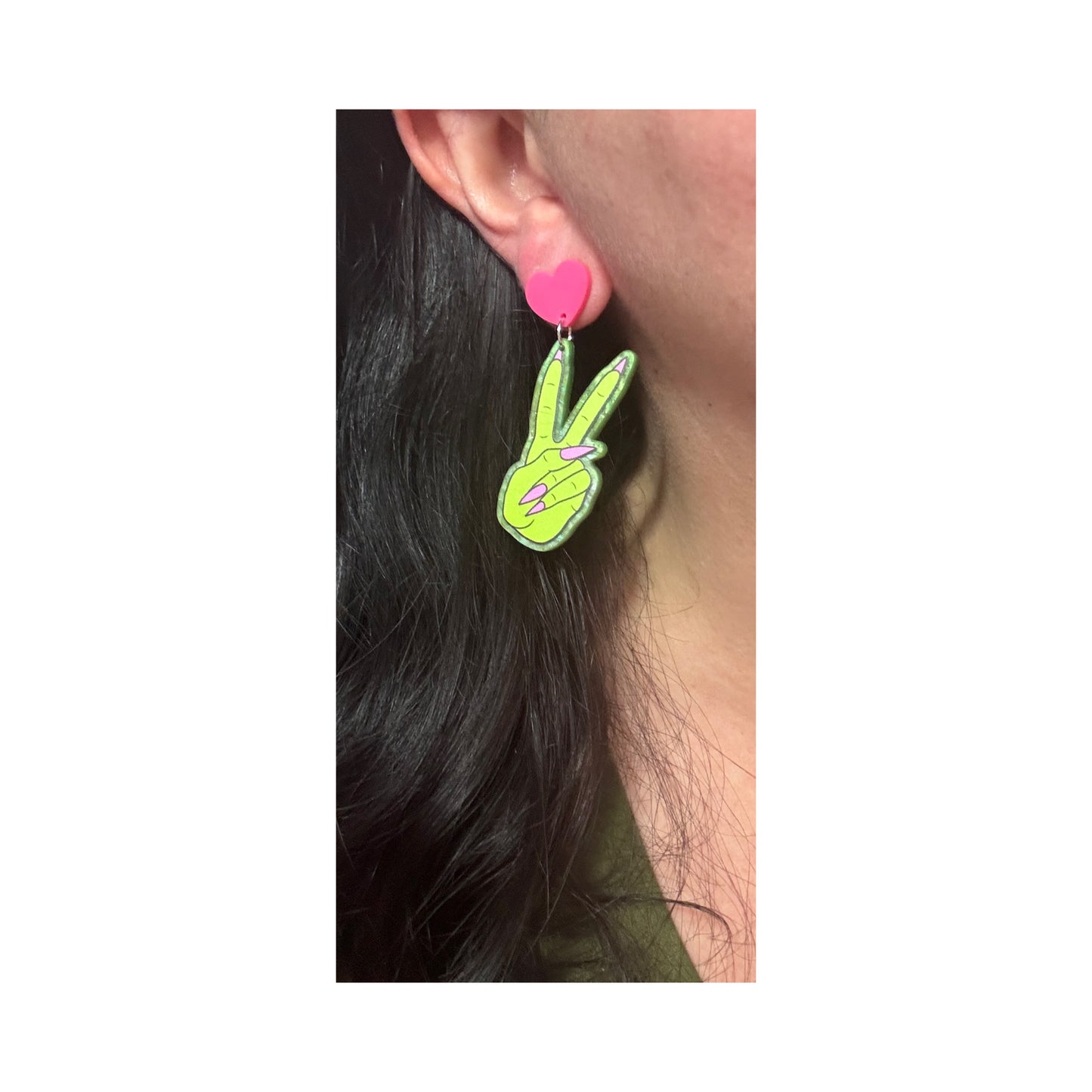 Peace Out, Witches Drop Earrings