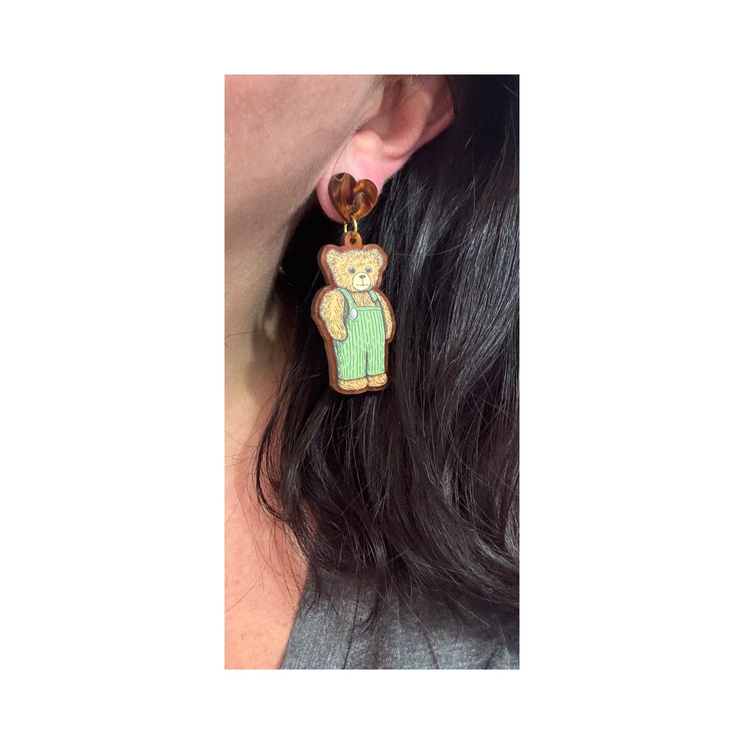 Corduroy Drop Earrings