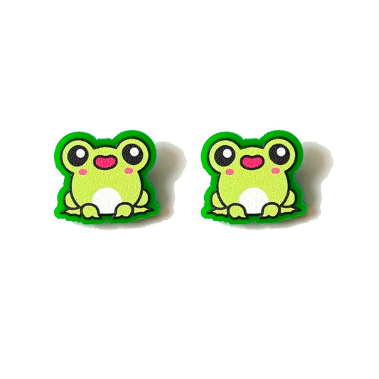 Spring Frog Cutie Post Earrings