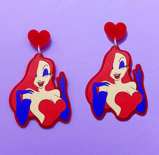 Jessica Rabbit Drop Earrings