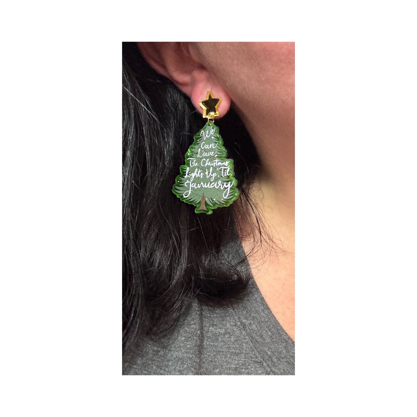 Swiftmas Tree Drop Earrings