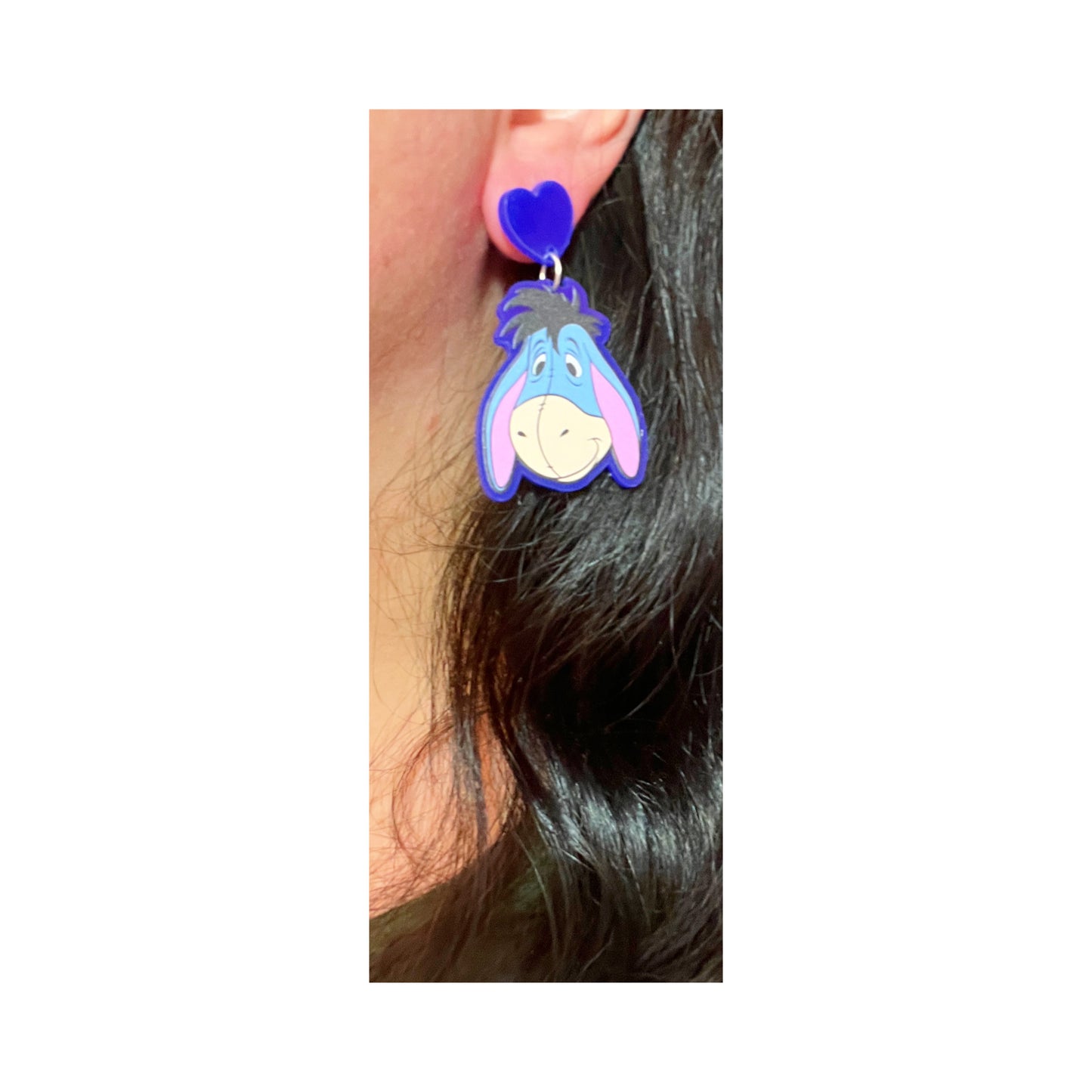 Eeyore Acrylic Drop Earrings