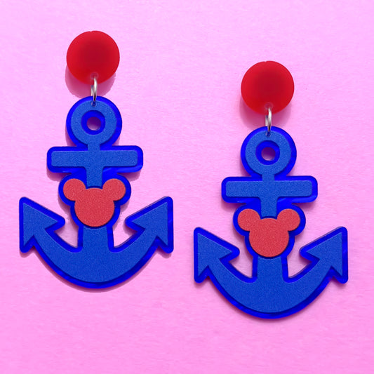 Mouse Anchor Drop Earrings