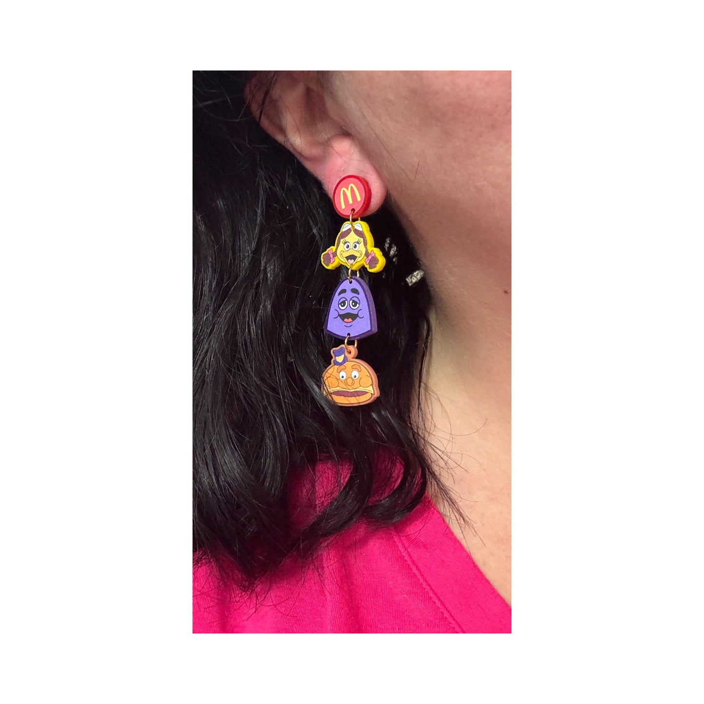 90s Mcds Pals Tiered Drop Earrings