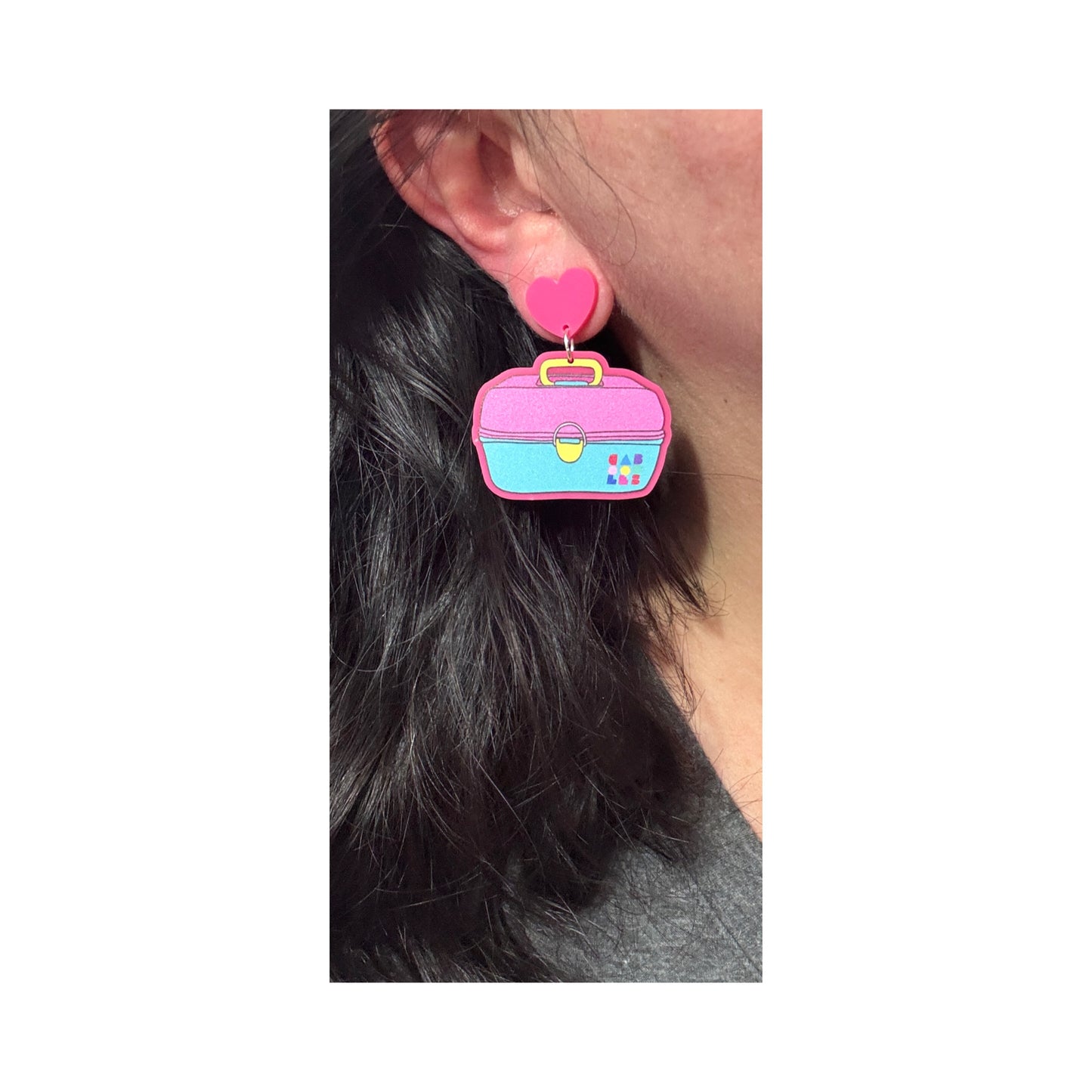 90s Beauty Case Drop Earrings