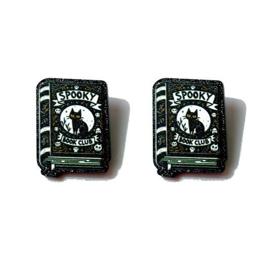 Spooky Book Club Post Earrings