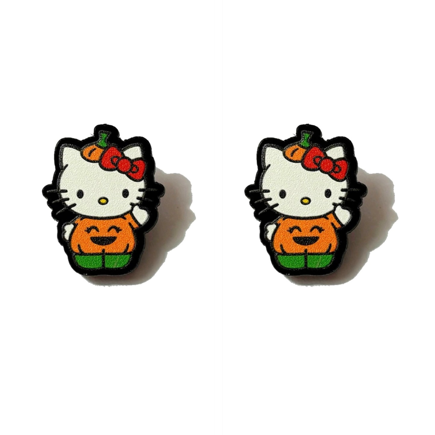 Pumpkin HK Post Earrings