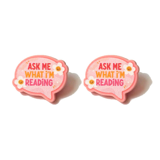 Ask Me What I’m Reading Post Earrings