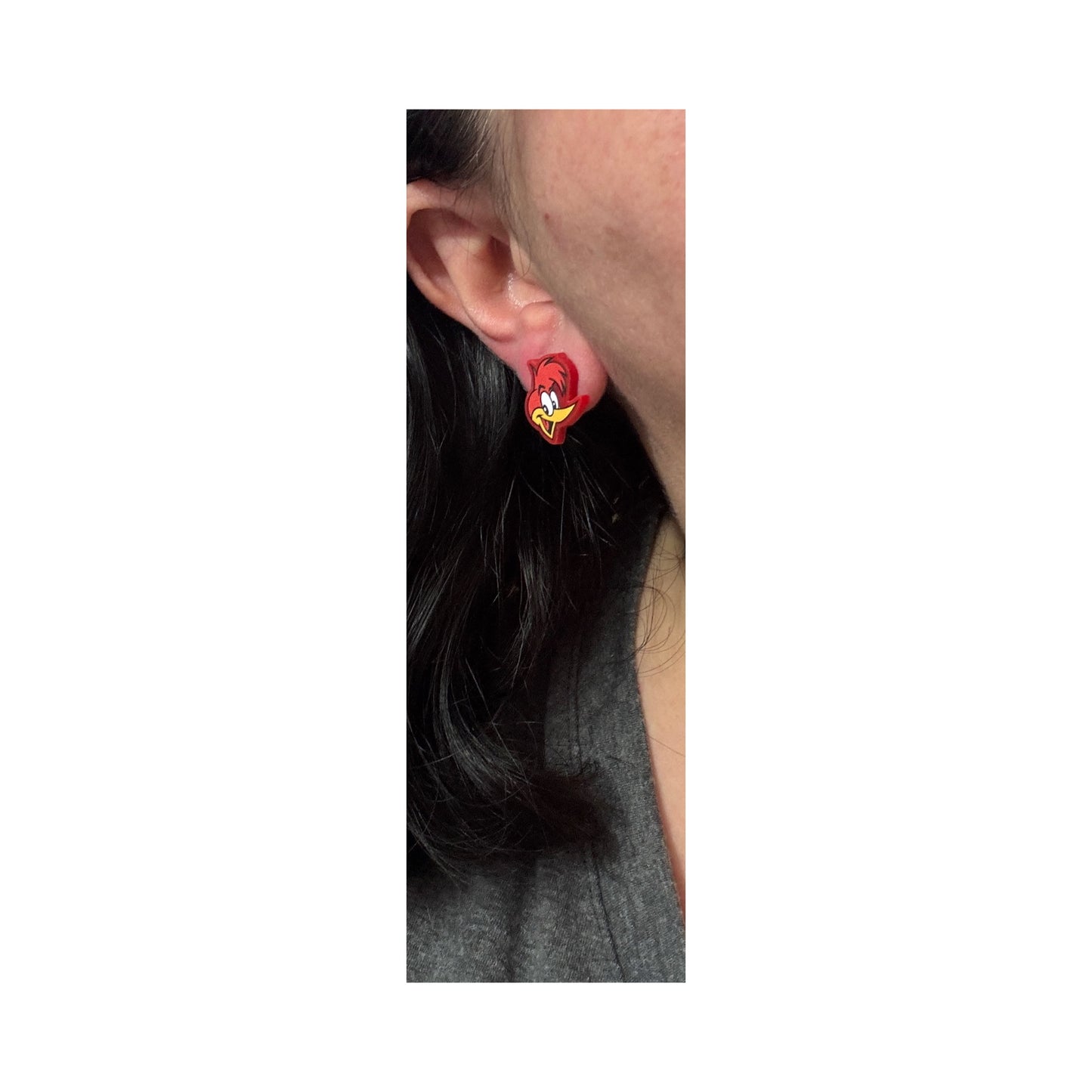 Woodpecker Post Earrings