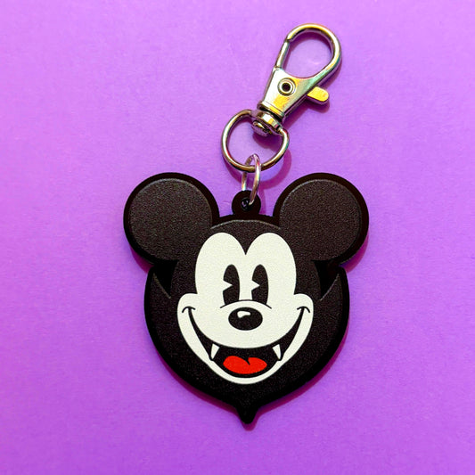 Mouse Vampire Keychain or Bag Charm