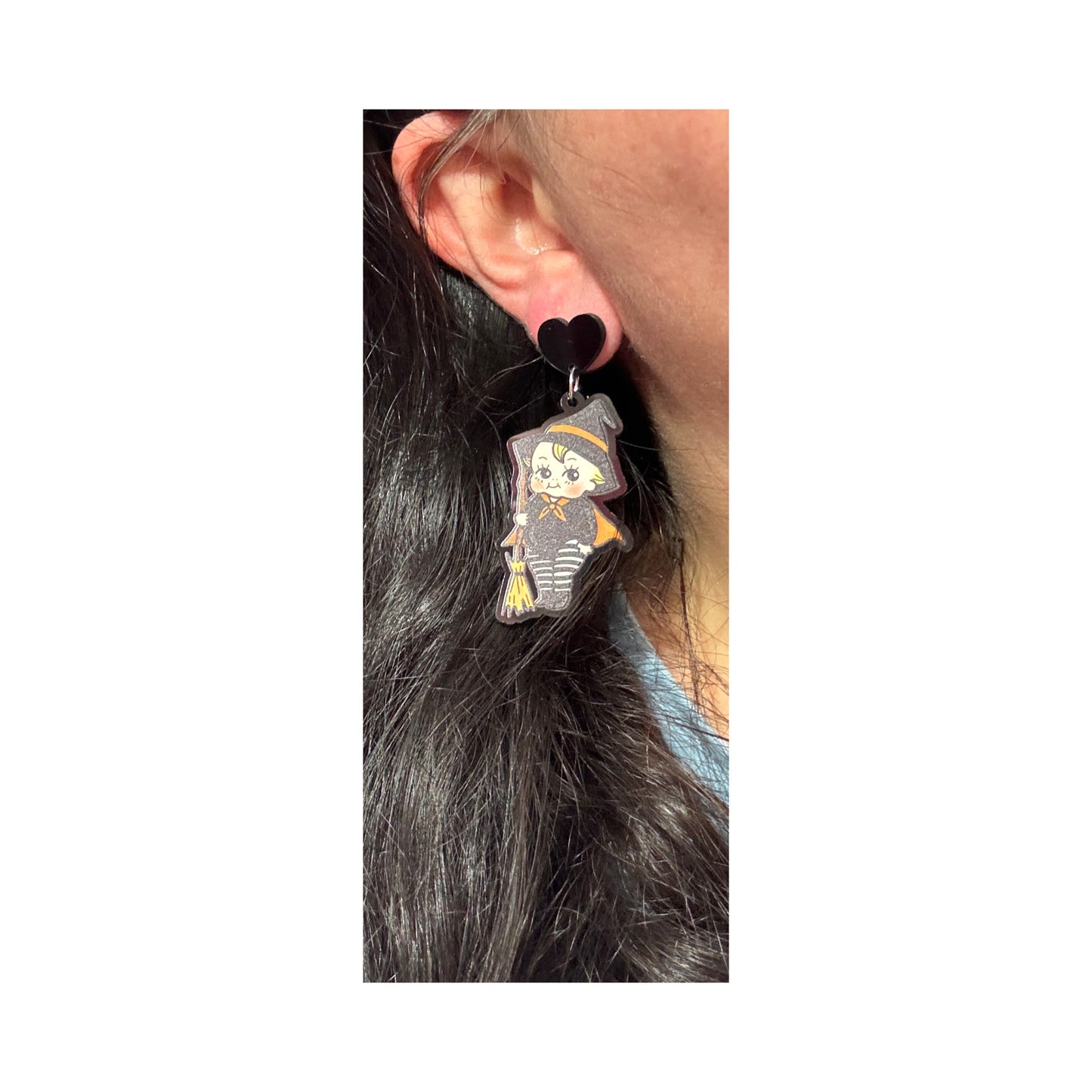 Witch Cutie Doll Drop Earrings