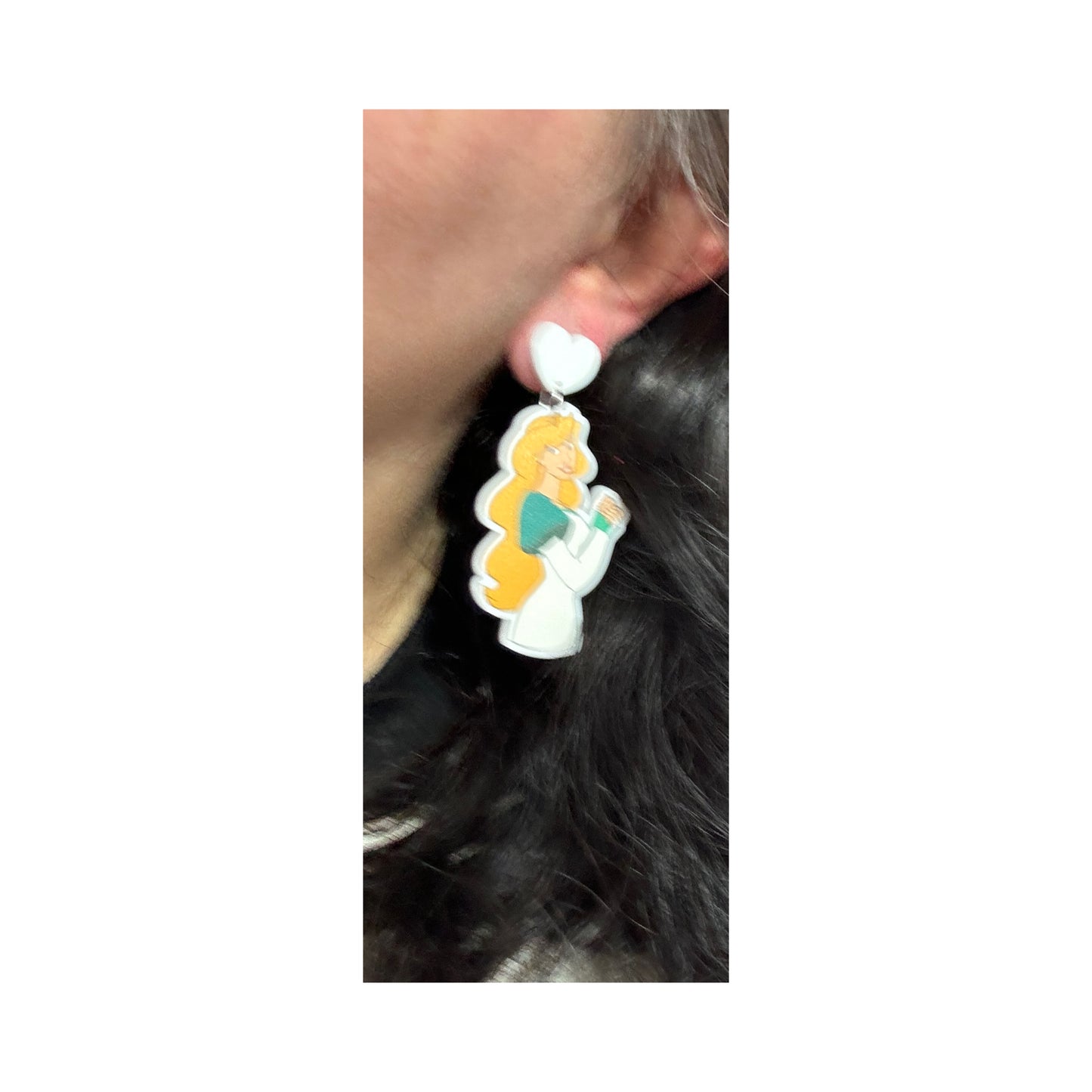 Swan Princess Drop Earrings
