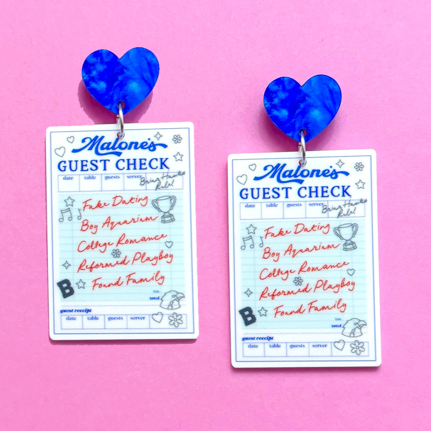 Malone’s Guest Check Drop Earrings