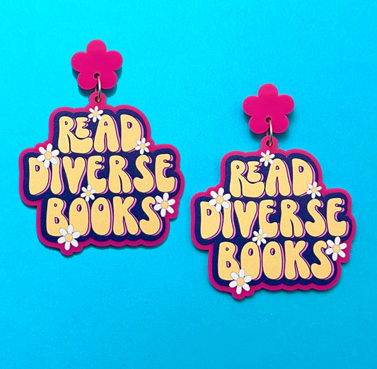 Read Diverse Books Drop Earrings