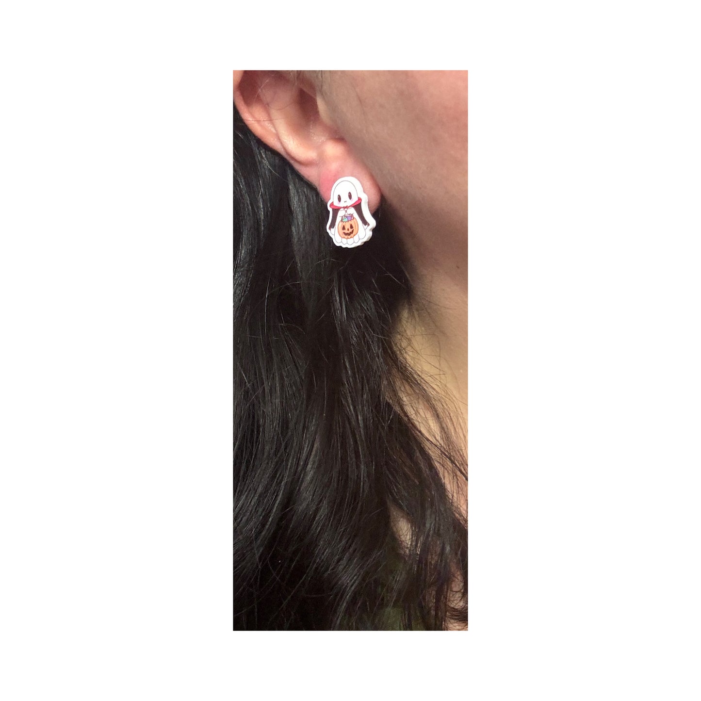Vampire Ghost Cutie Post Earrings