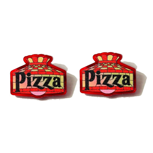 Pizza Lamp Post Earrings