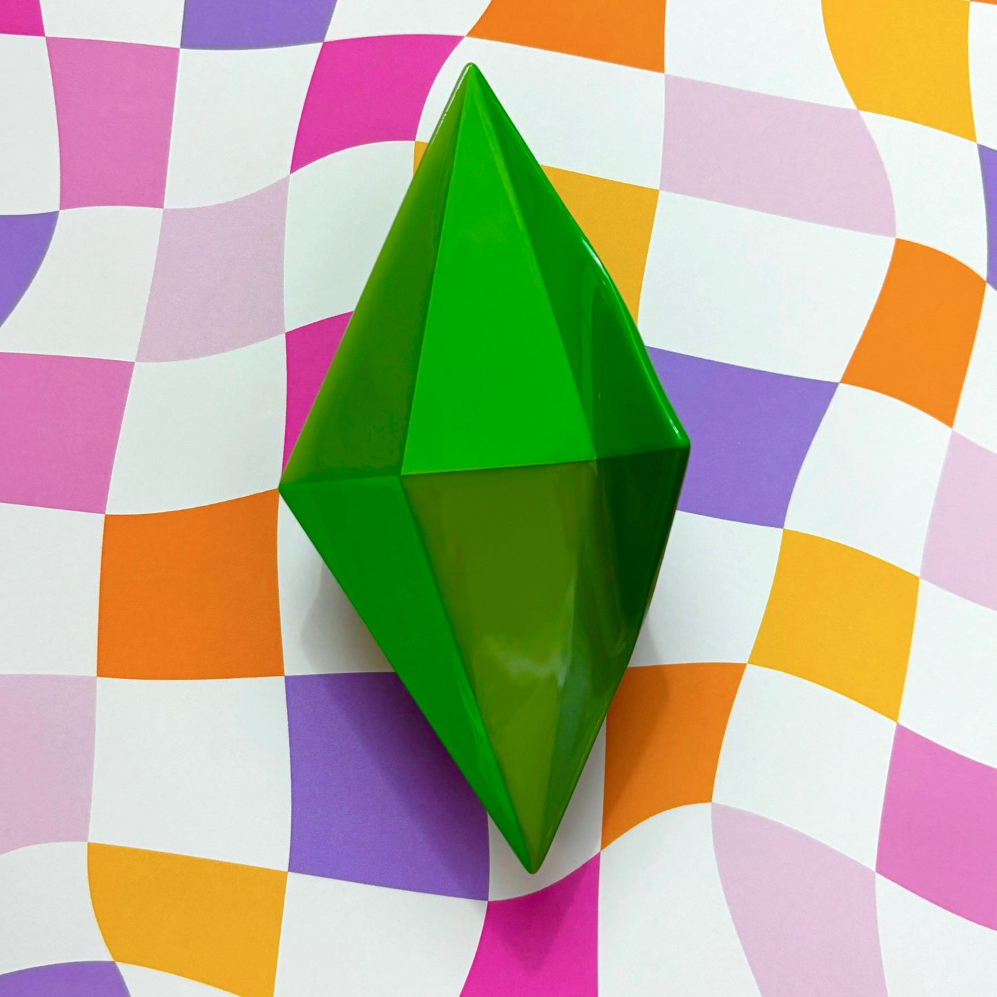 Plumbob Claw Clip - Dark Green Large
