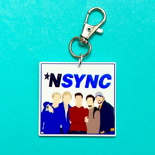 NSYNC inspired Keychain or Bag Charm