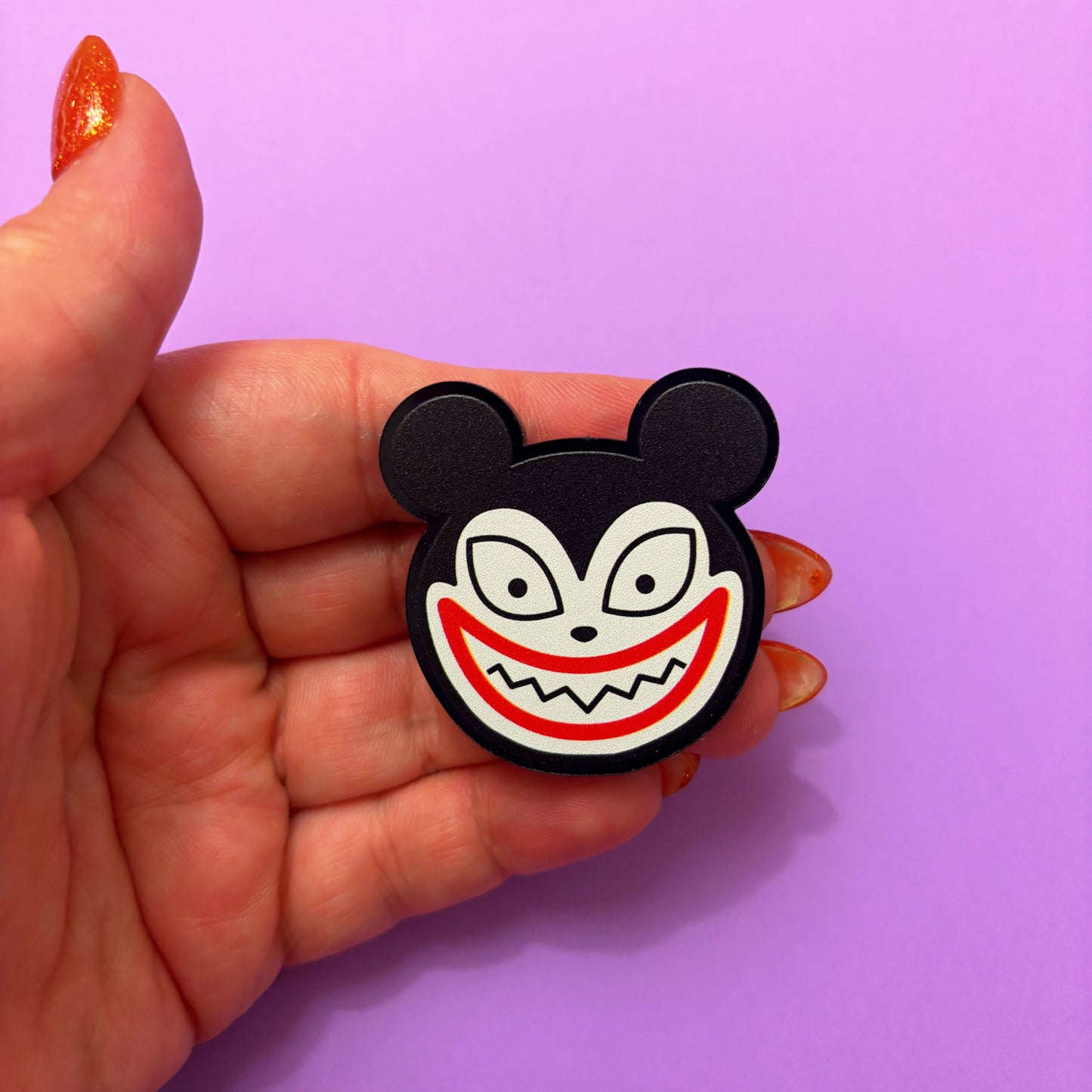Scary Teddy Head Pin