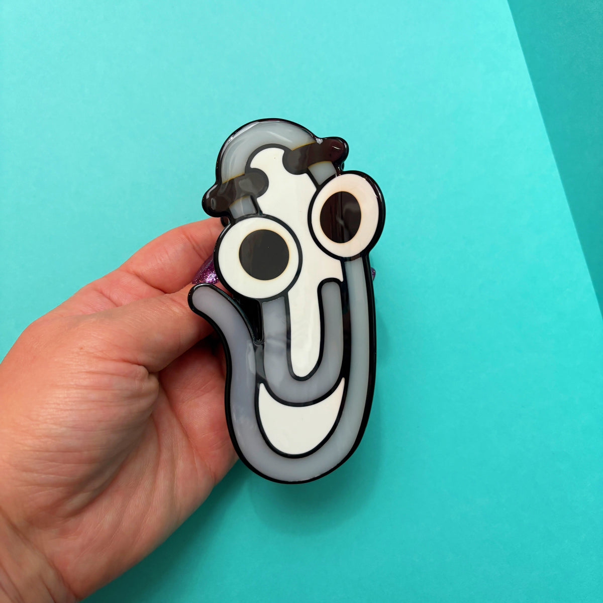 Clippy Claw Clip - Light Grey