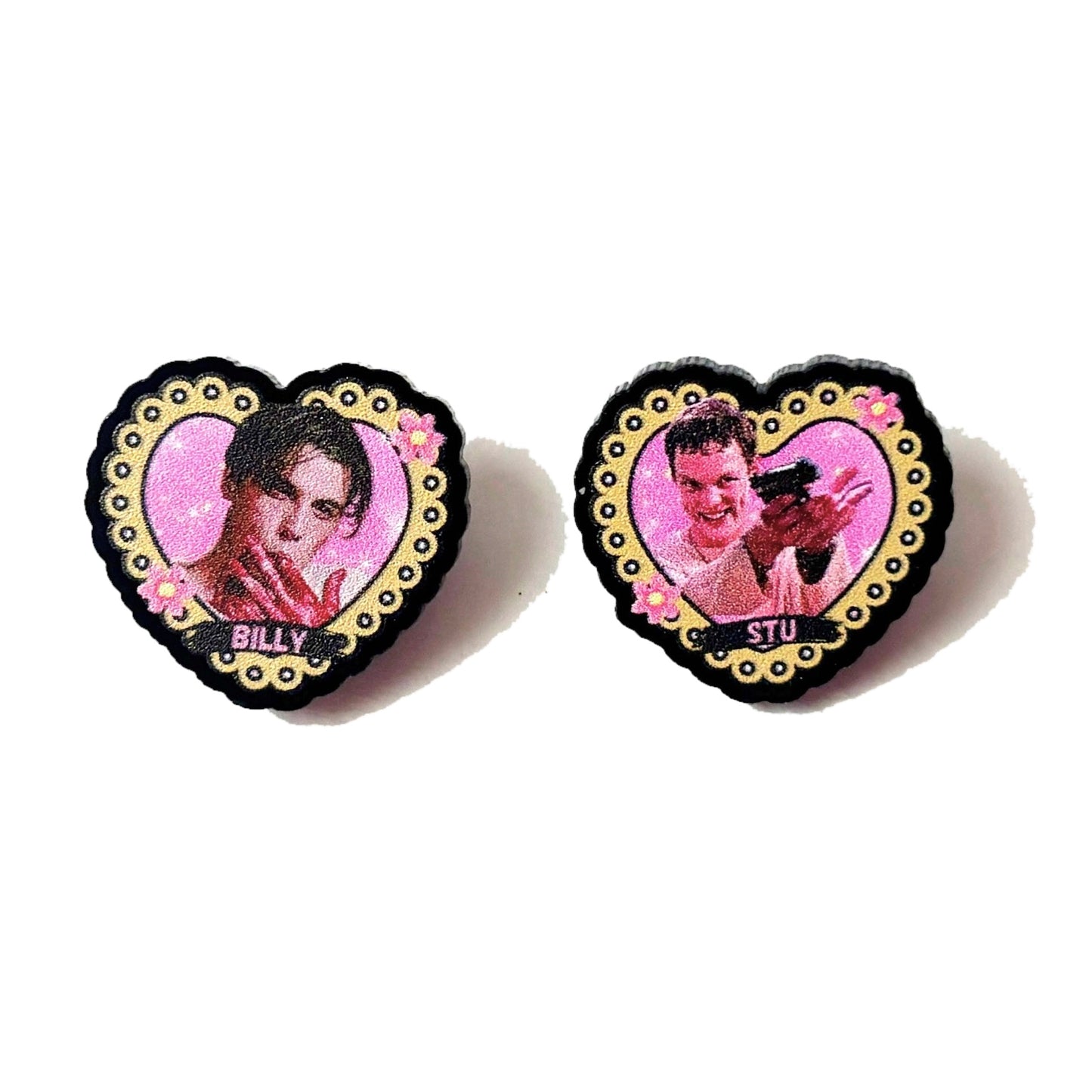 Billy & Stu Heart Post Earrings
