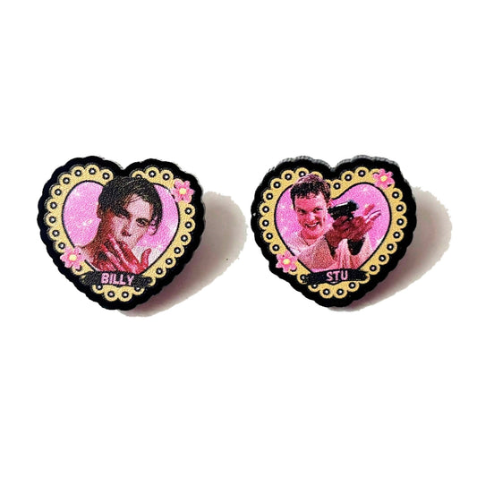 Billy & Stu Heart Post Earrings
