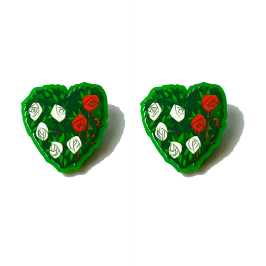 Paint The Roses Red Post Earrings