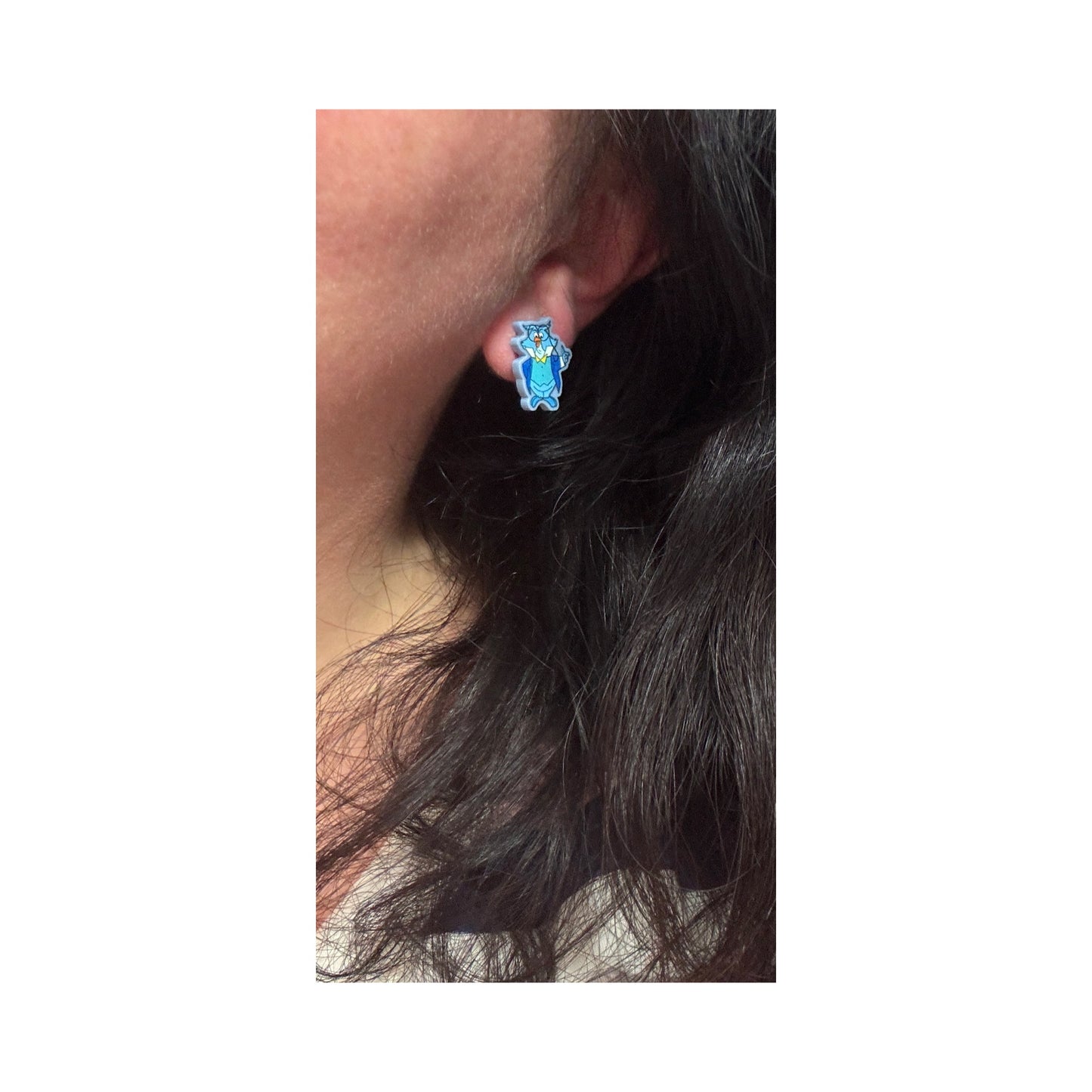 Owl Professor Post Earrings