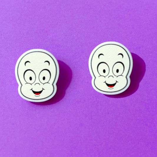 Friendly Ghost Post Earrings