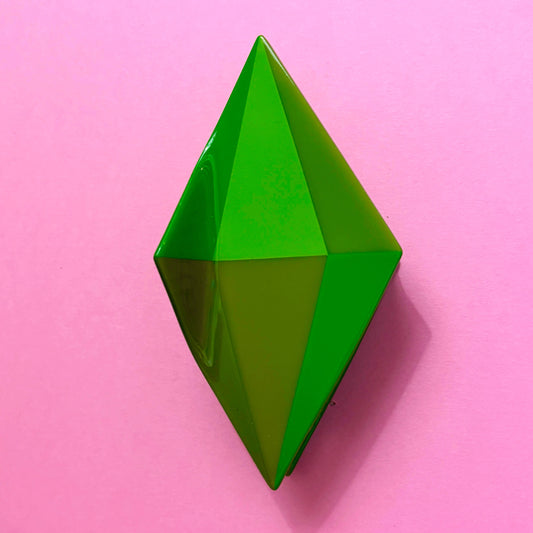 Plumbob Claw Clip - Dark Green Large