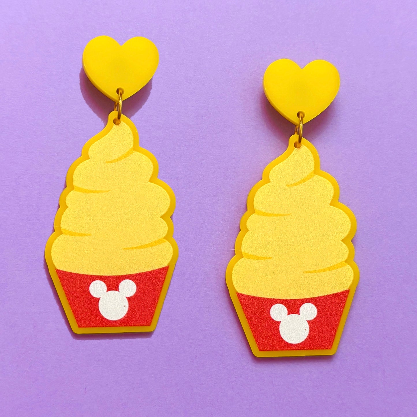 Pineapple Whip Drop Earrings - Slightly Flawed