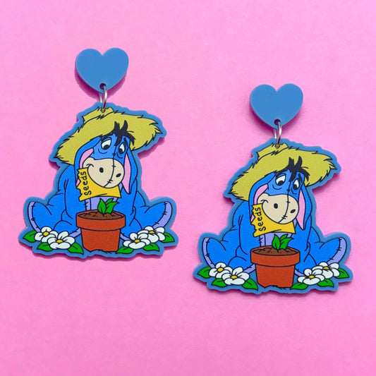 Spring Donkey Drop Earrings