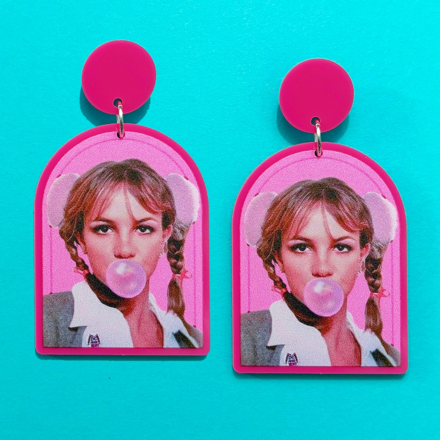 Bubblegum Britney Drop Earrings