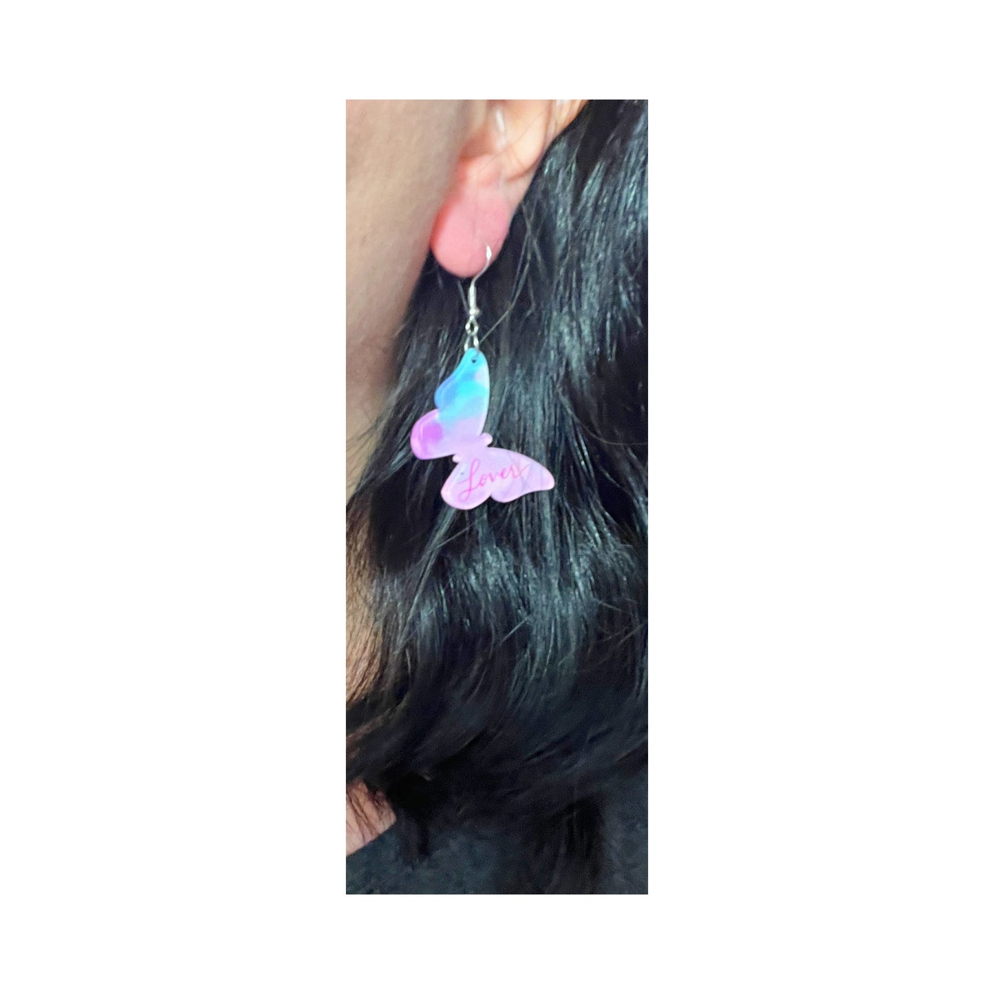 Lover Butterfly Drop Earrings