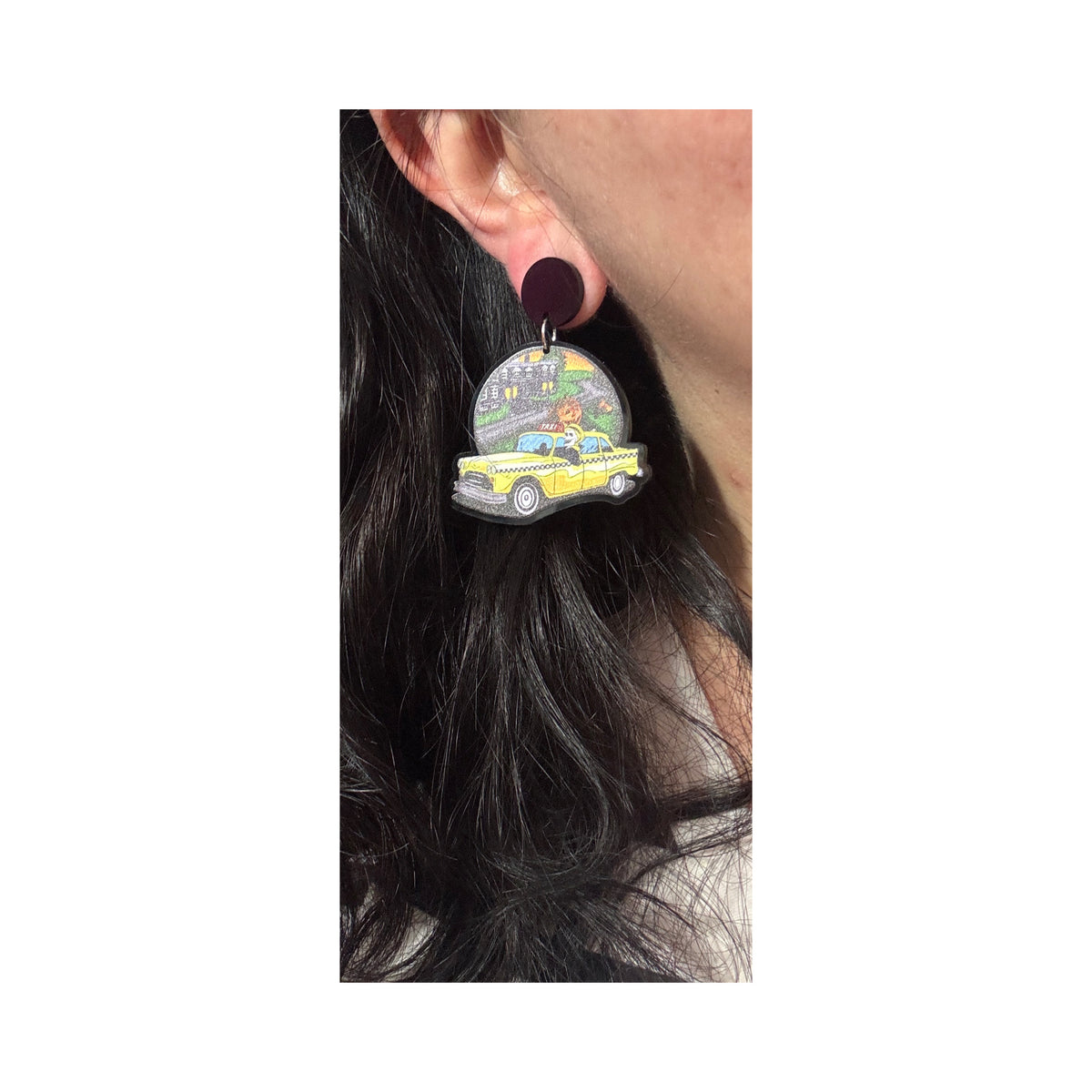 Halloweentown Cab Drop Earrings
