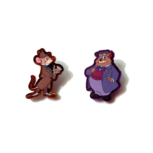 Mouse Detectives Post Earrings